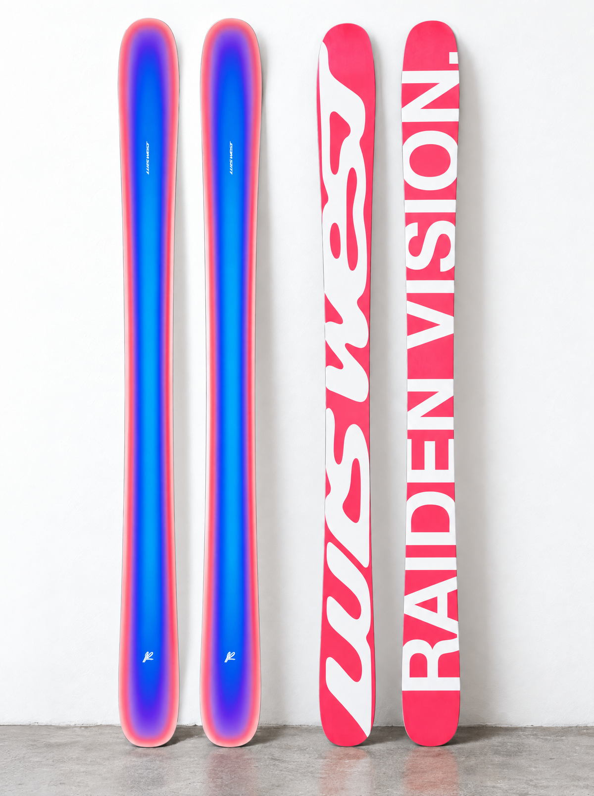 AURORA SKI, two pairs, front and back