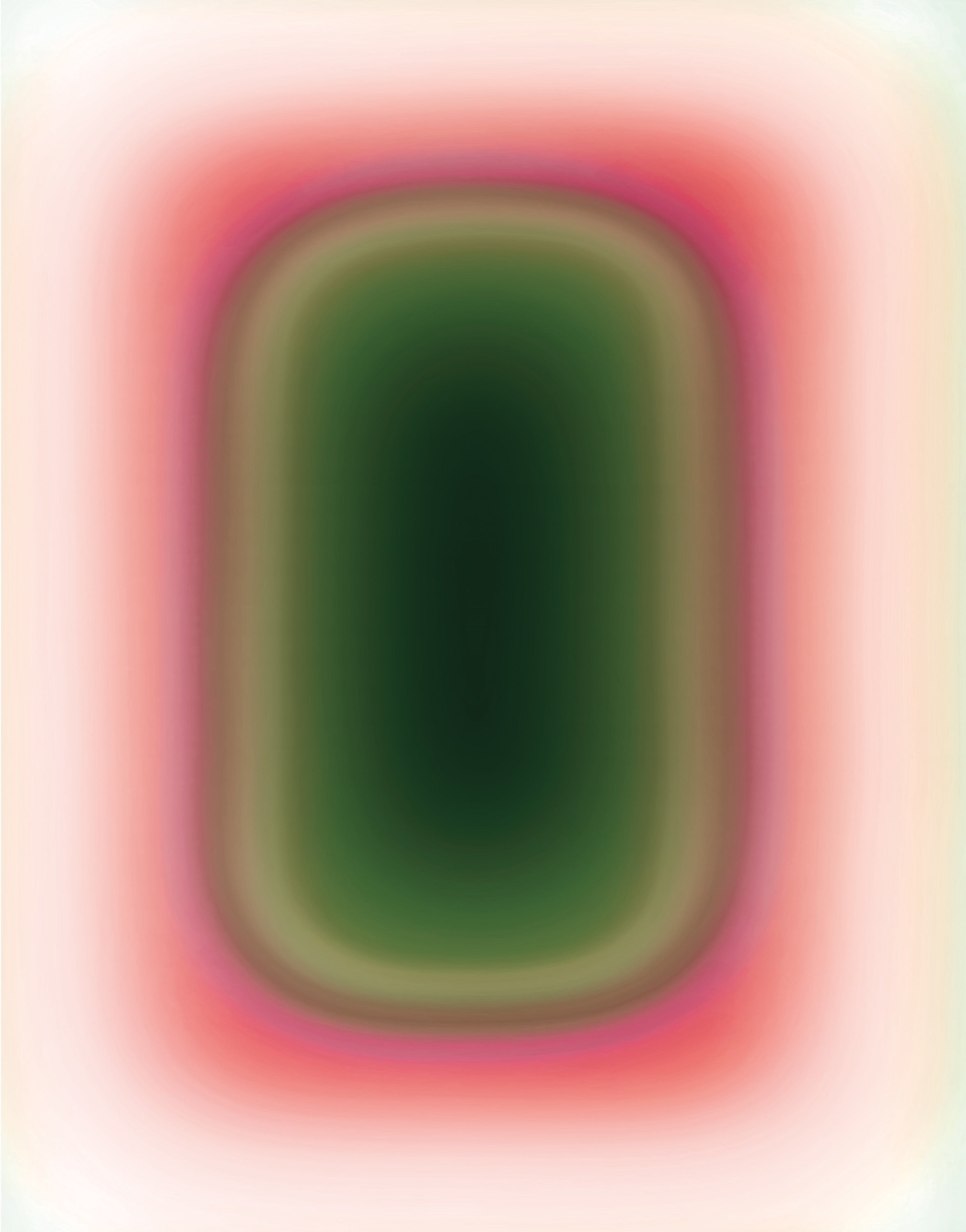 GREEN-PINK PILL – acrylic glass artwork by Luis West, green-to-pink gradient on translucent acrylic