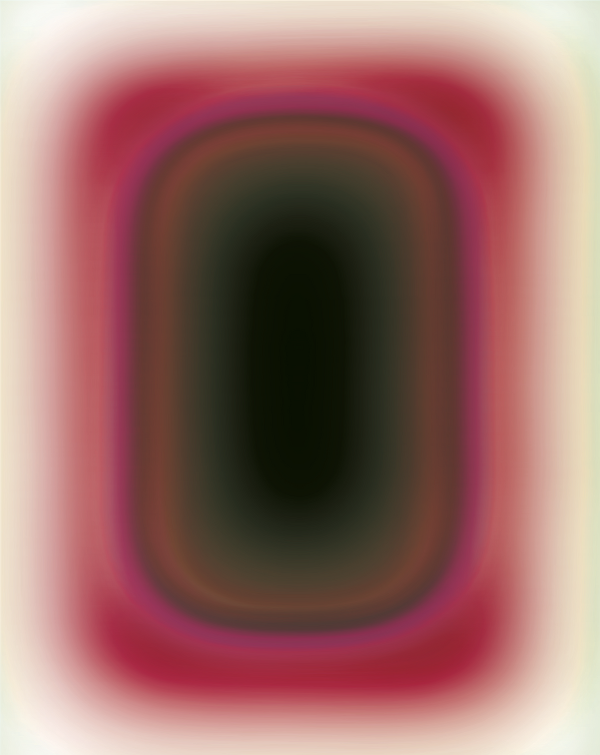DARK GREEN PILL – acrylic glass artwork by Luis West, deep green gradient on translucent acrylic