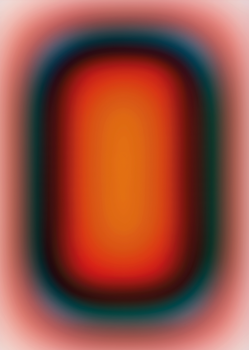 OCEAN SUNRISE – acrylic glass artwork by Luis West, luminous gradient on translucent acrylic