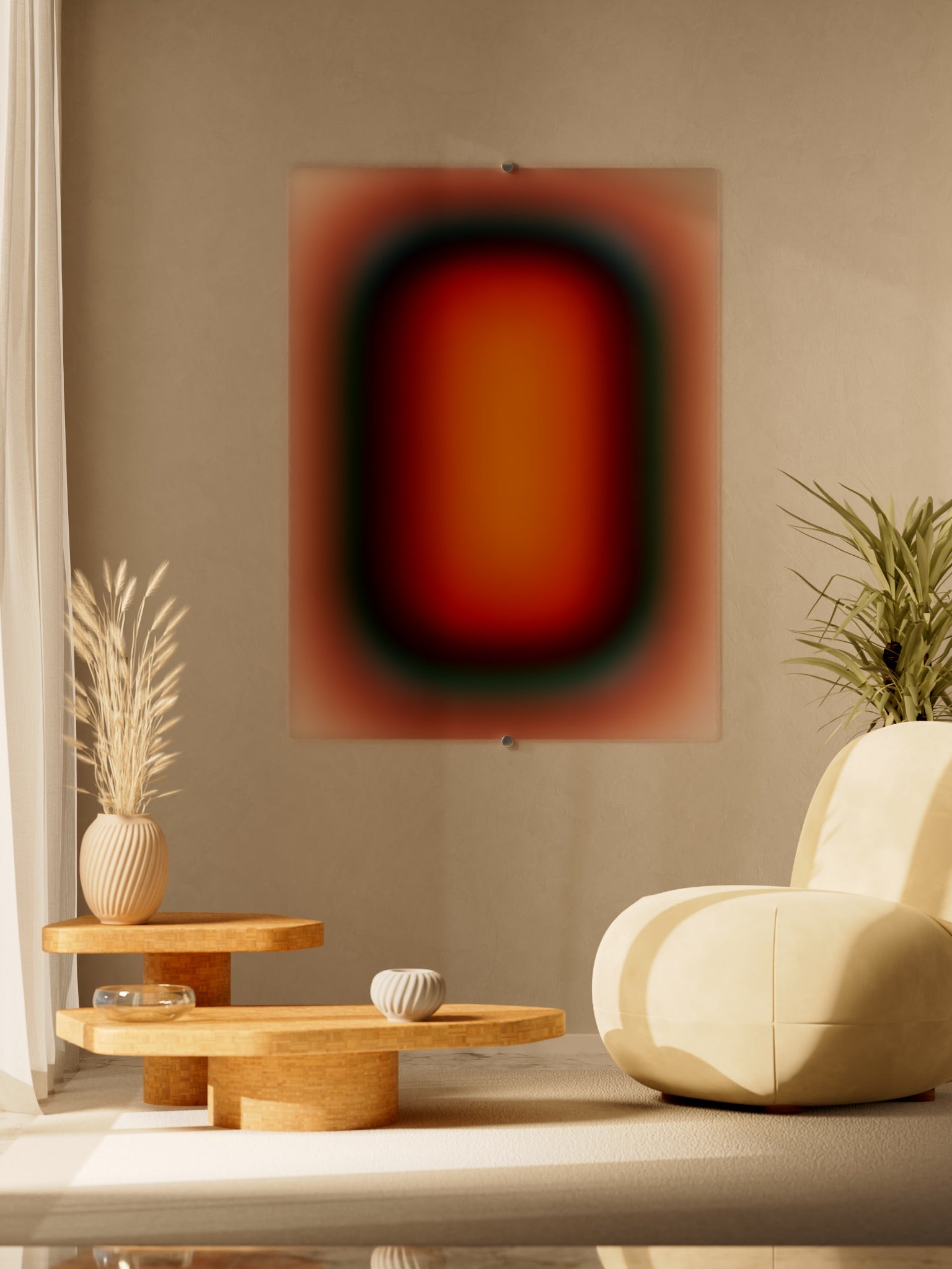 OCEAN SUNRISE – acrylic glass artwork by Luis West, view 3