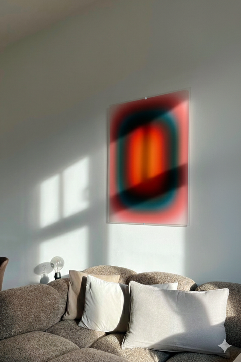 OCEAN SUNRISE – acrylic glass artwork by Luis West, view 2