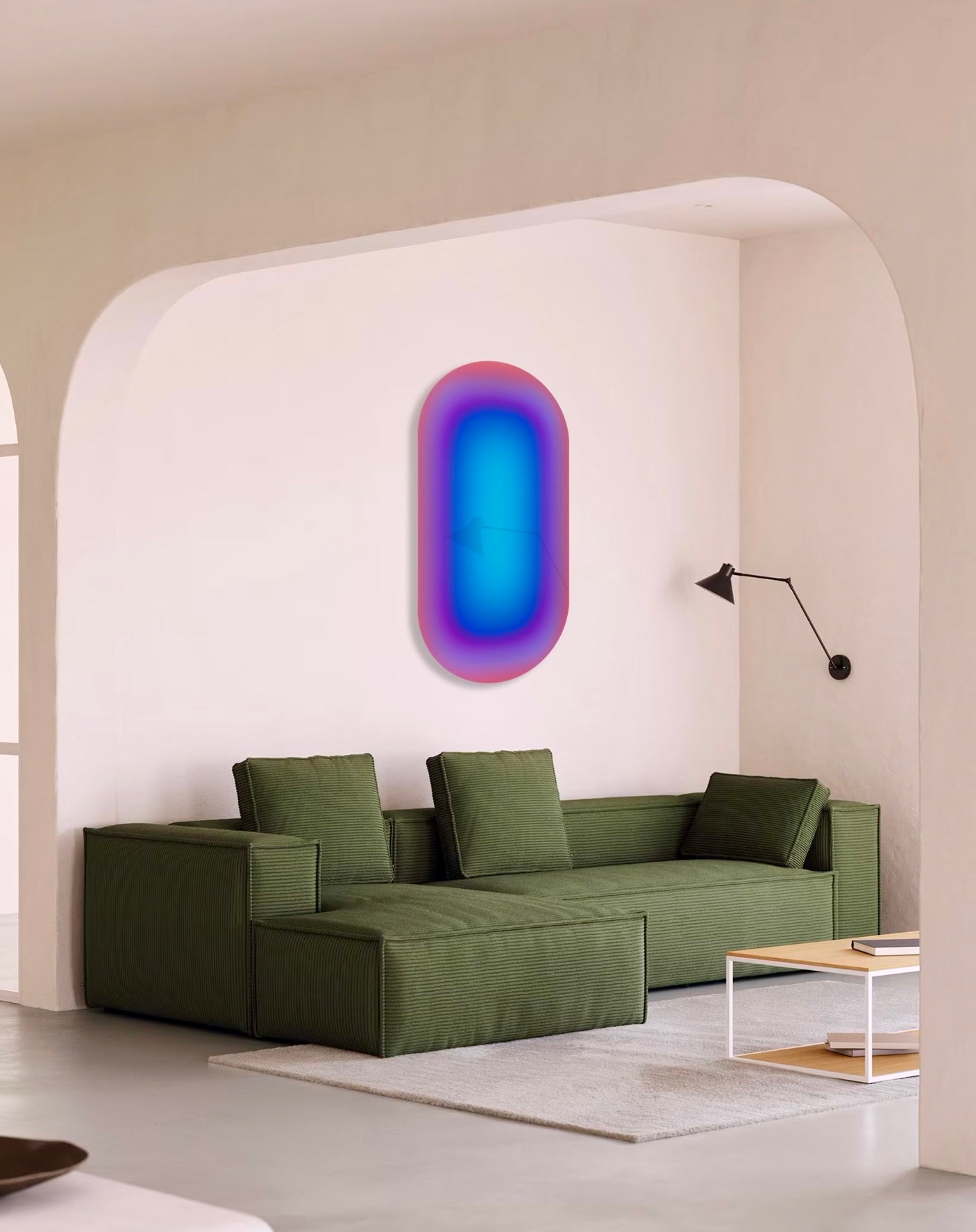 PILL PILL AURORA – large-format acrylic glass artwork by Luis West