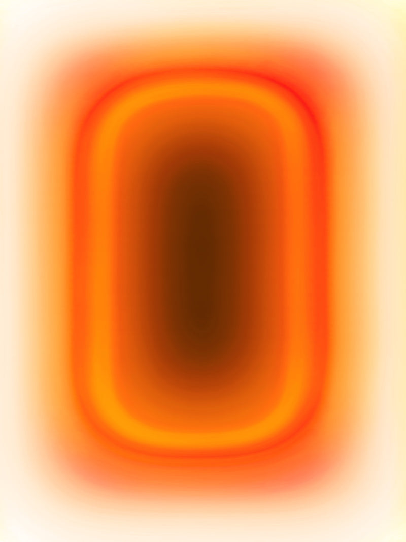 SUN PILL – acrylic glass artwork by Luis West, sun-yellow gradient on translucent acrylic