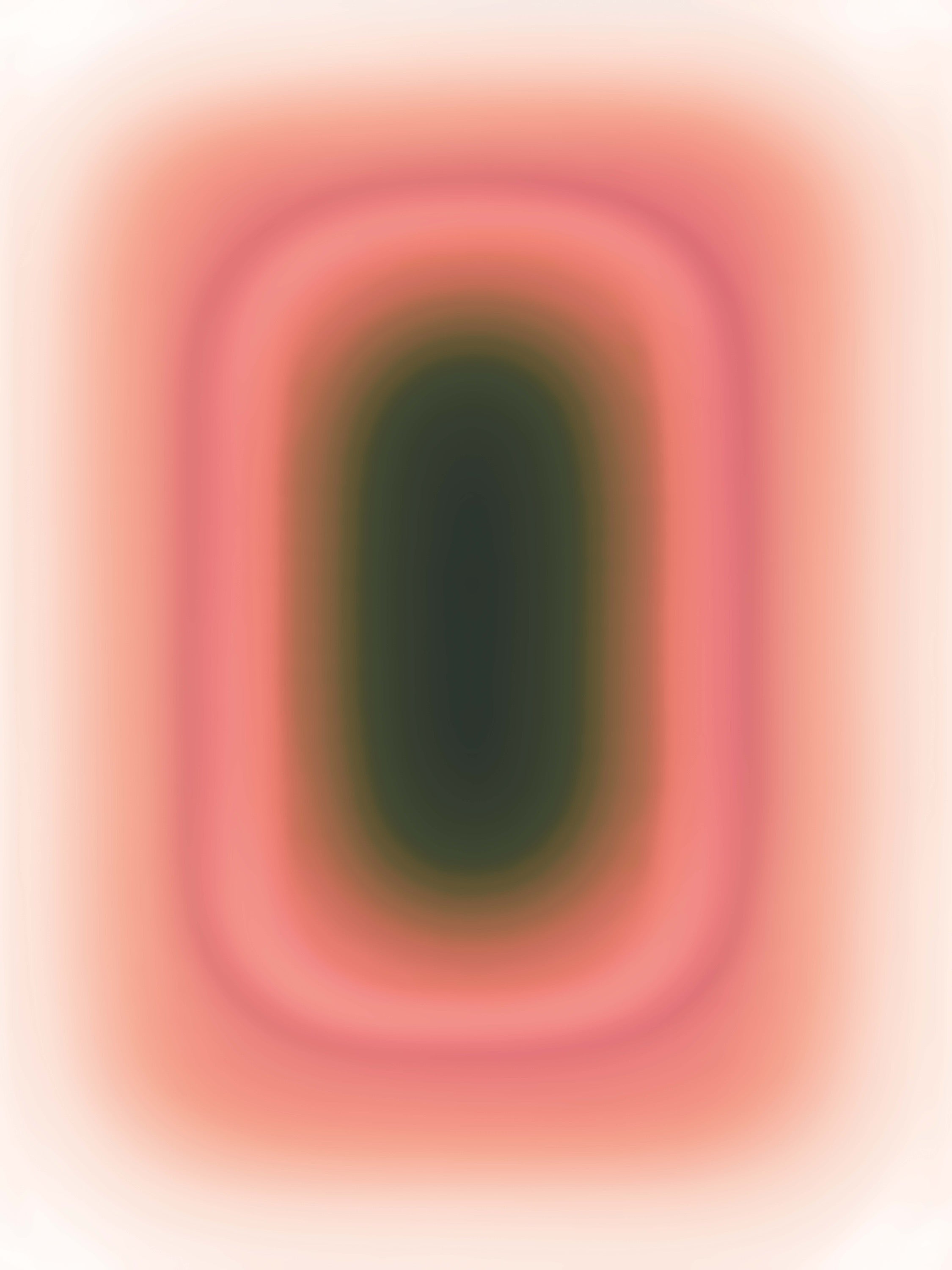 PINK-GREEN PILL – acrylic glass artwork by Luis West, pink-to-green gradient on translucent acrylic