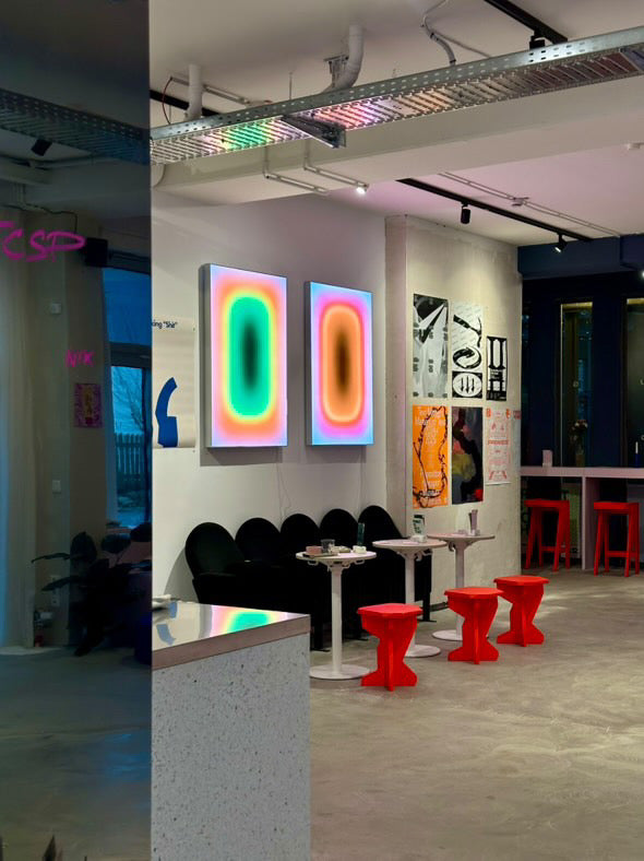 Luis West lightboxes at Kultur & Gut in Hamburg