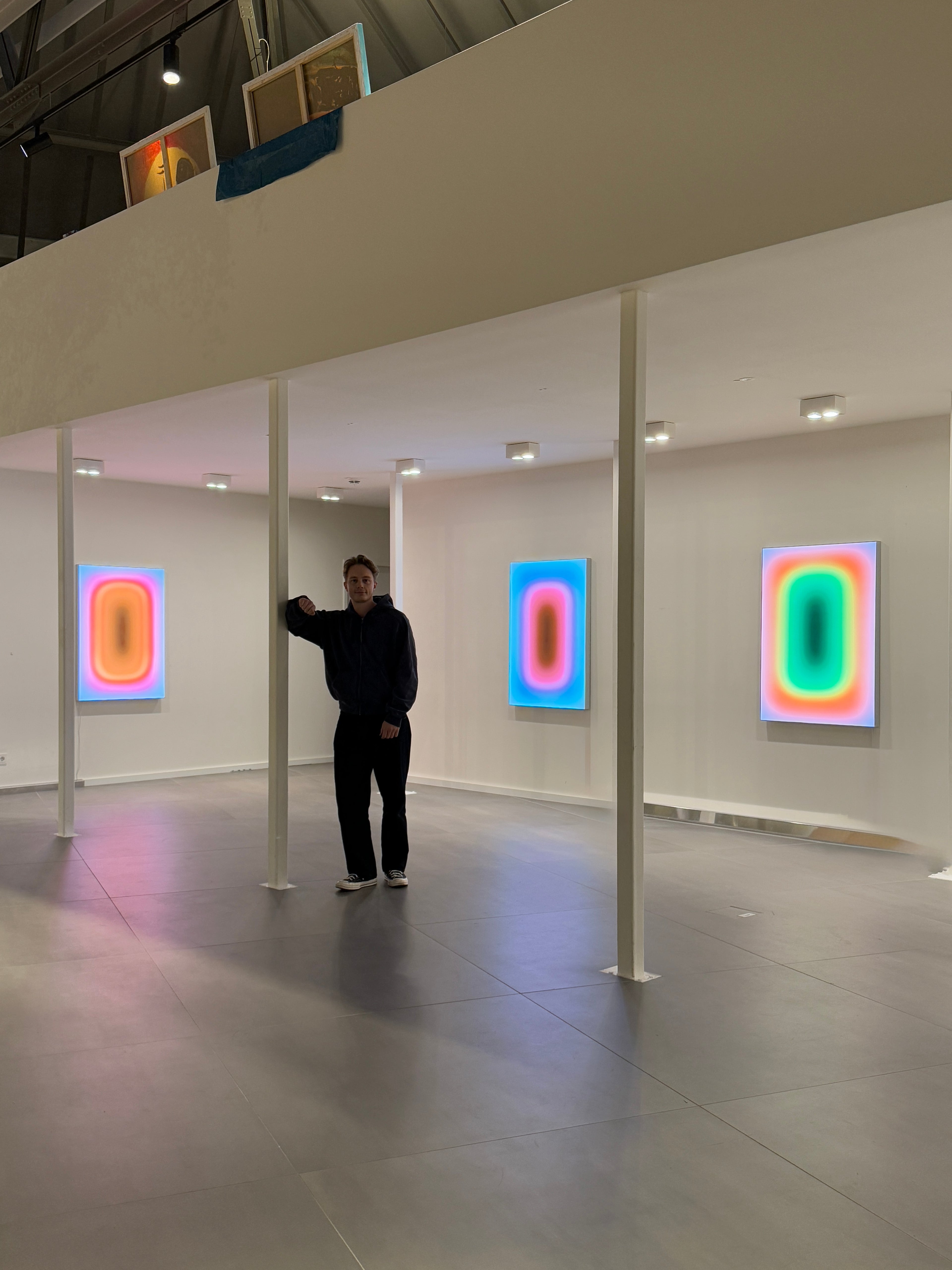 Luis West lightboxes in the MASSOUMI gallery in the Hamburg Stadthöfe