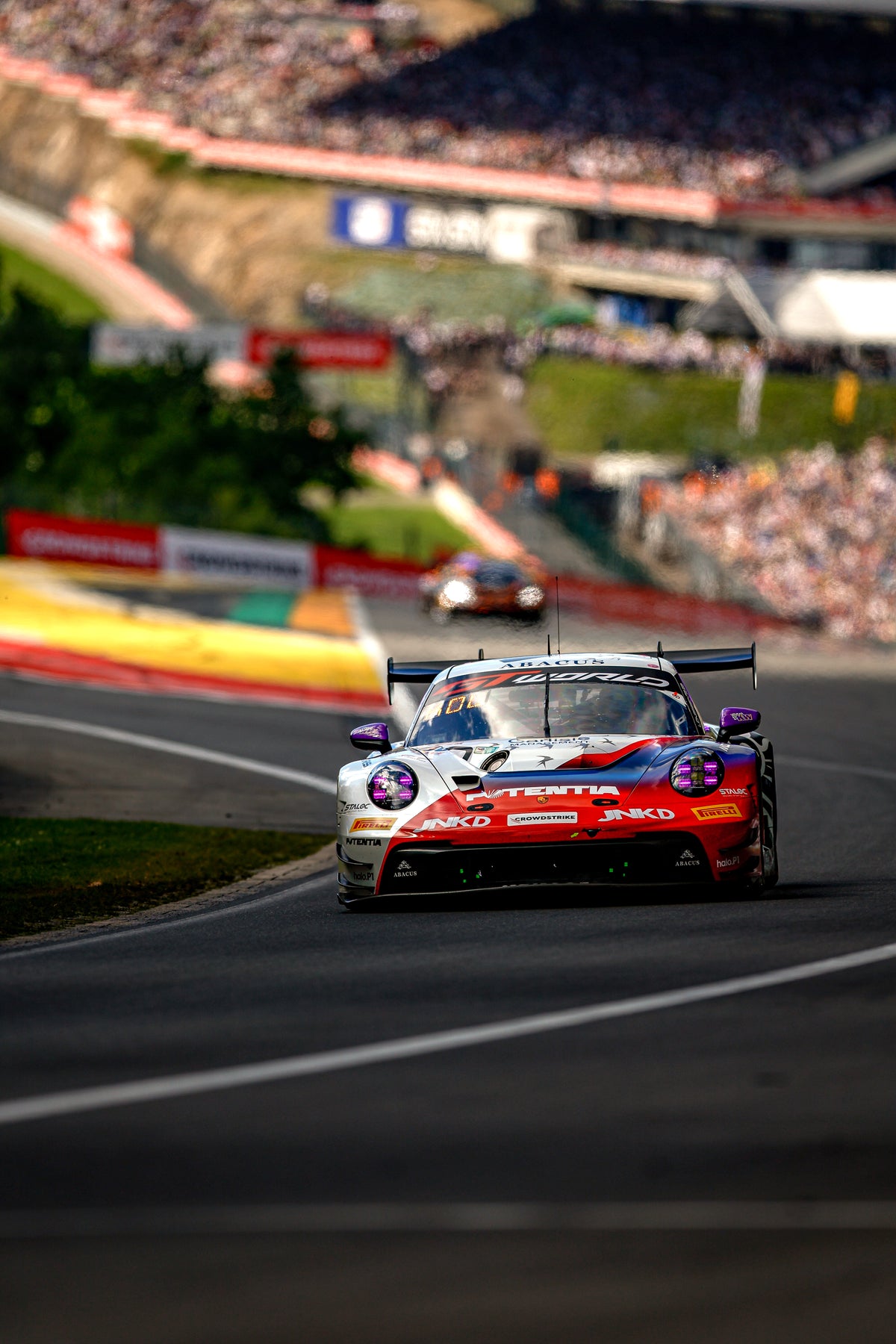 The Porsche 911 art car designed by Luis West for the 2025 season